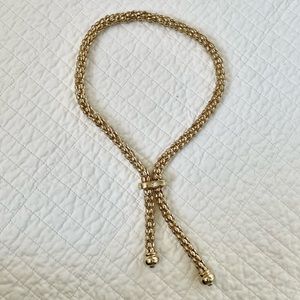 Vintage Adjustable Thick Rope Chain Necklace